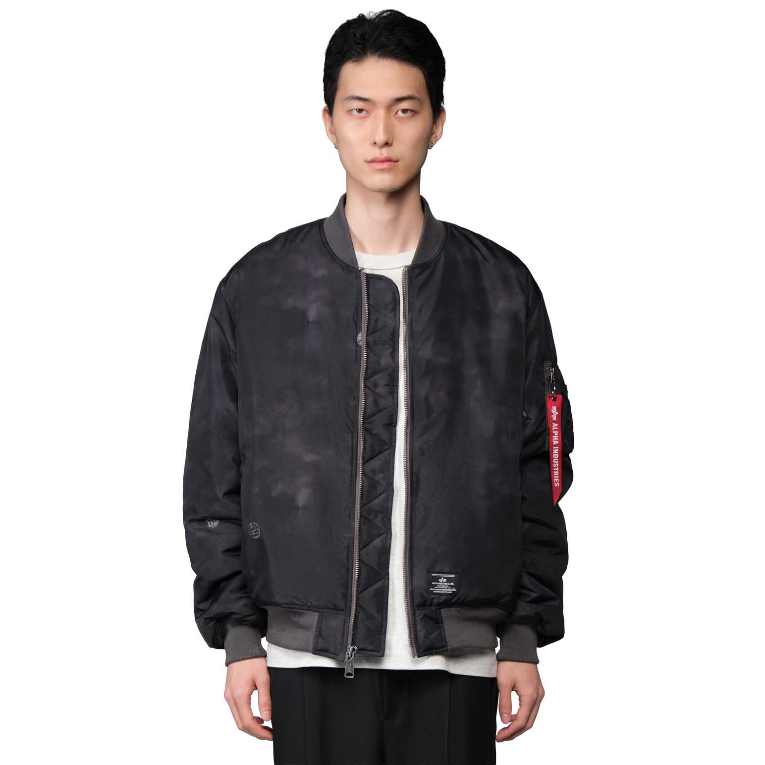 Alpha Industries MA-1 Relaxed Fit Flight Jacket (Oxford Vintage Print)